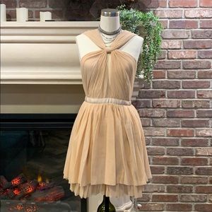 Club Monaco Tiered Mesh Cocktail Dress